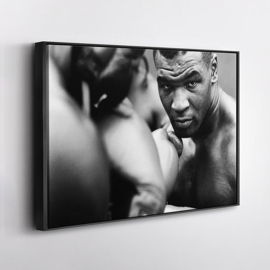 Mike Tyson Training Poster – Boxing Canvas Art Wall Decor