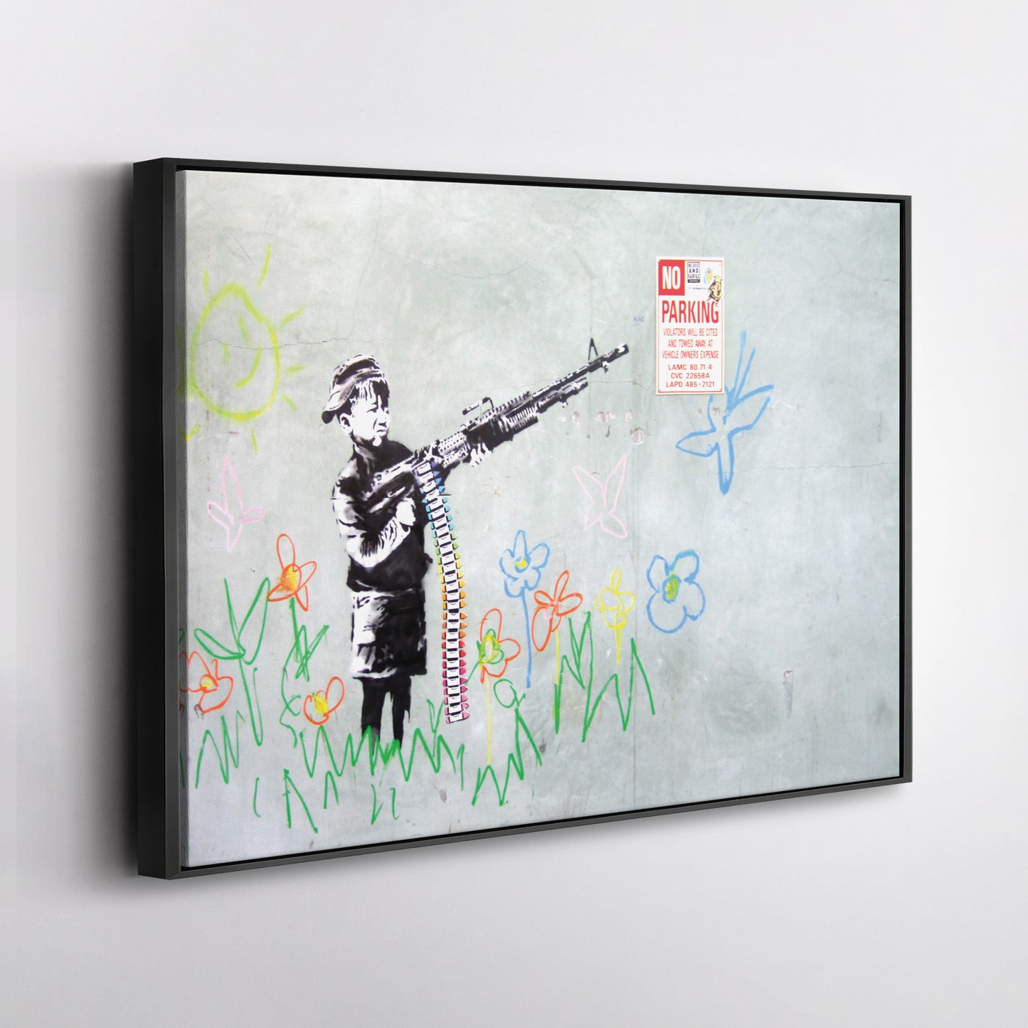 Banksy 'Soldier Boy' Canvas Print - Framed Wall Art