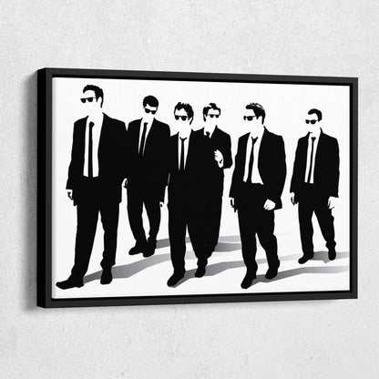 Reservoir Dogs Illustration Canvas Art – Cult Movie Icon Decor