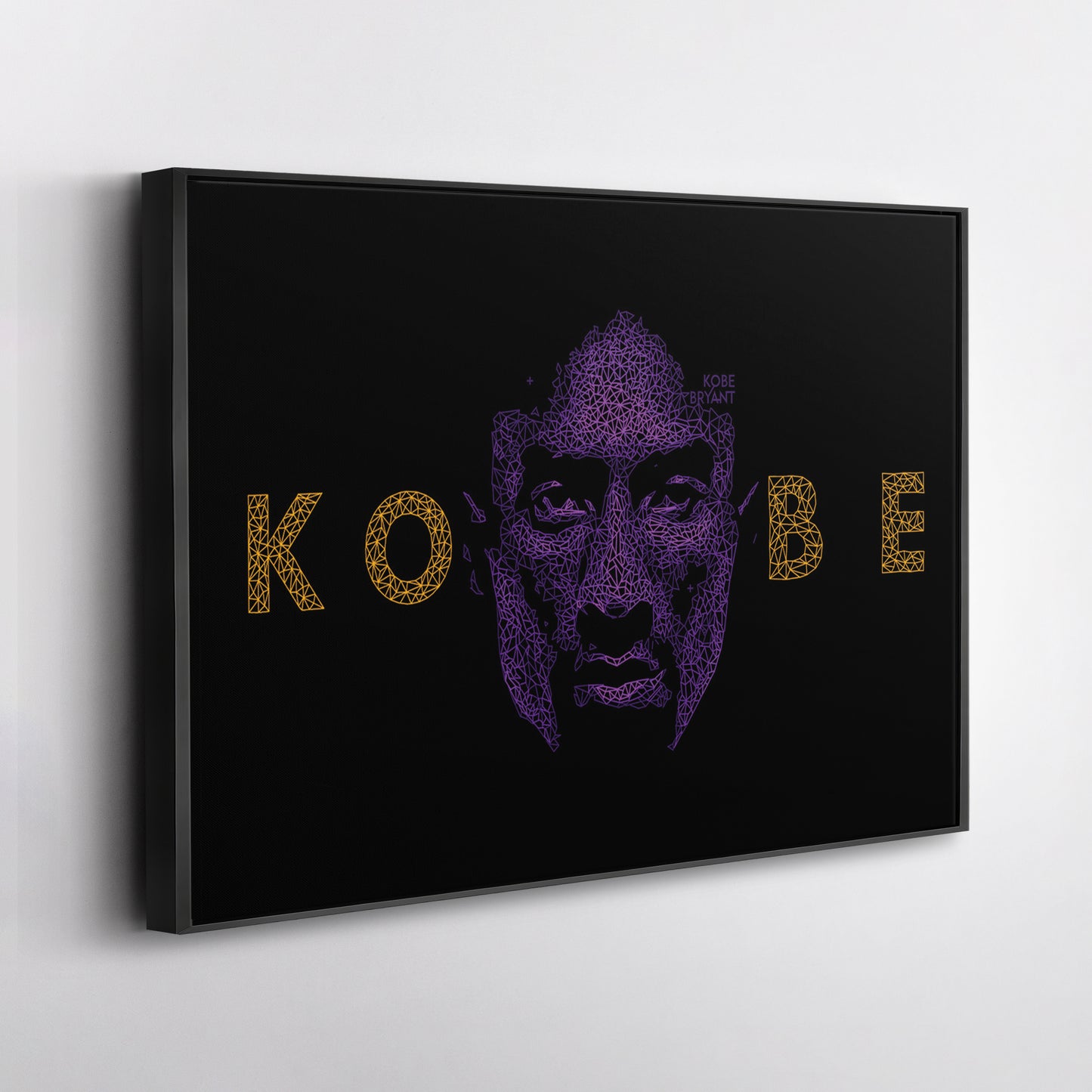 Kobe Bryant Graphical Effect Canvas Wall Art – Legendary Player Art