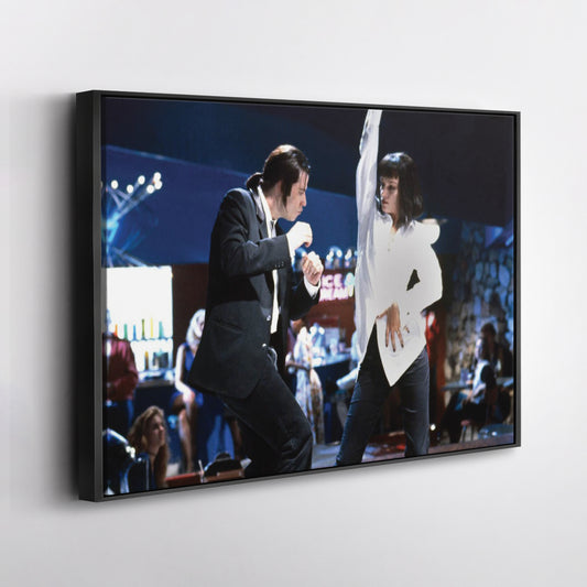 Pulp Fiction Dance Contest Canvas Wall Art – Timeless Movie Moment Decor