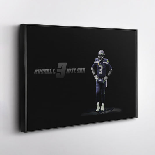 Russell Wilson NFL Canvas Wall Art – Seattle Seahawks Quarterback Decor