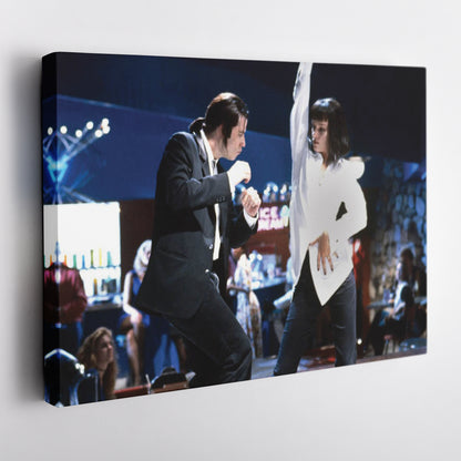 Pulp Fiction Dance Contest Canvas Wall Art – Timeless Movie Moment Decor