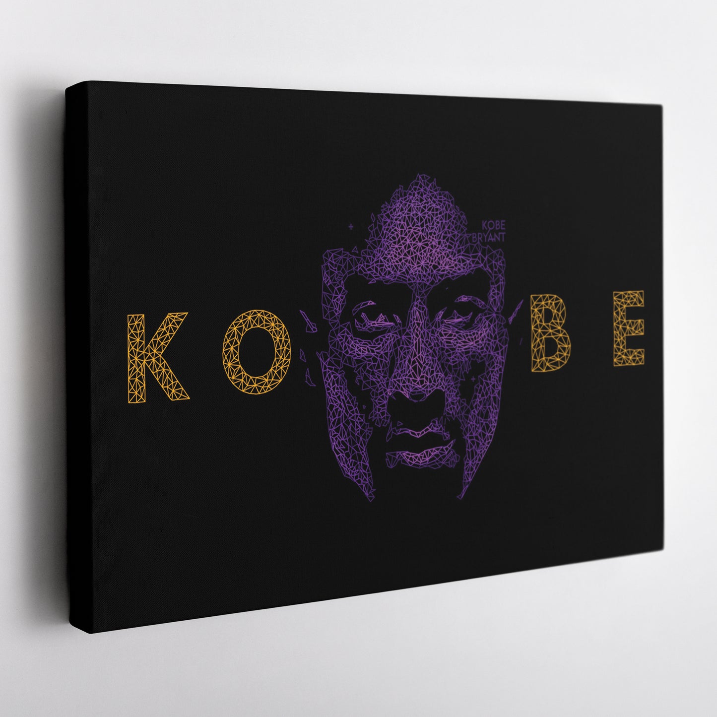 Kobe Bryant Graphical Effect Canvas Wall Art – Legendary Player Art