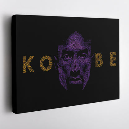 Kobe Bryant Graphical Effect Canvas Wall Art – Legendary Player Art