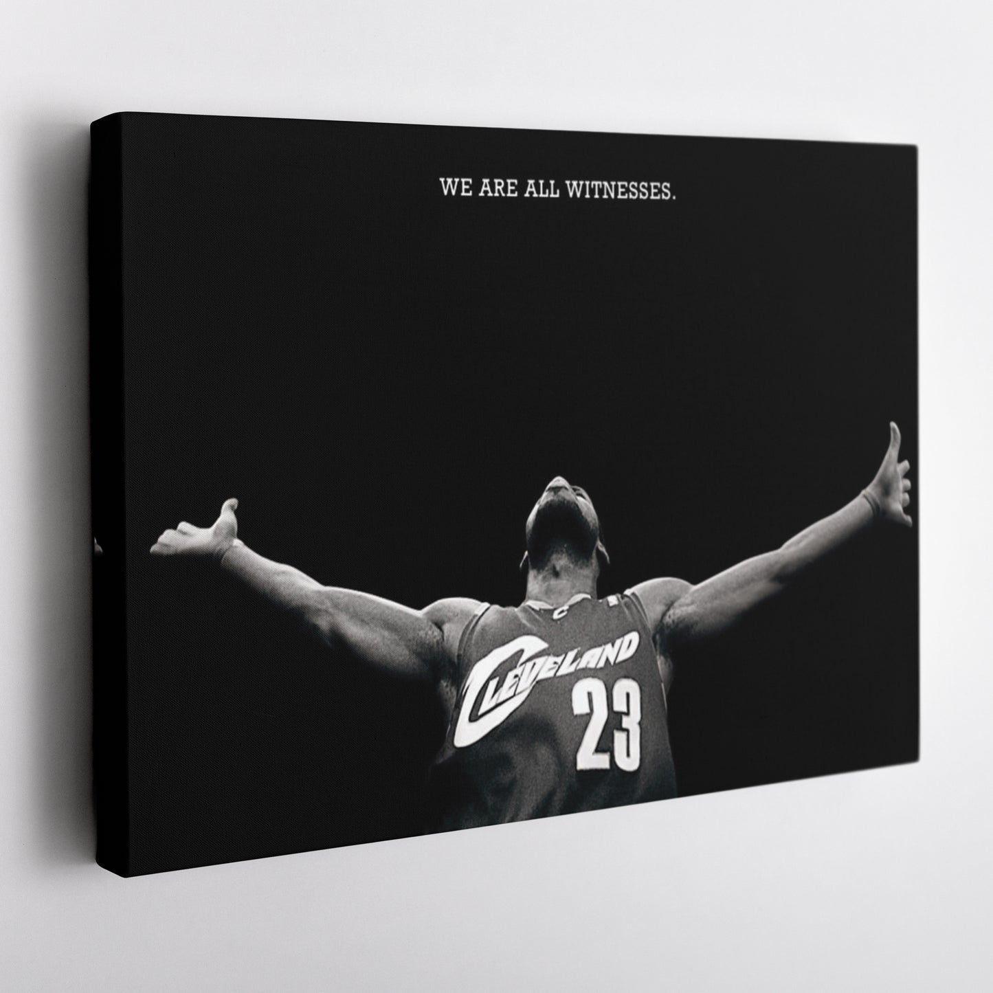 LeBron James We Are All Witness Canvas Wall Art – NBA Legend Tribute