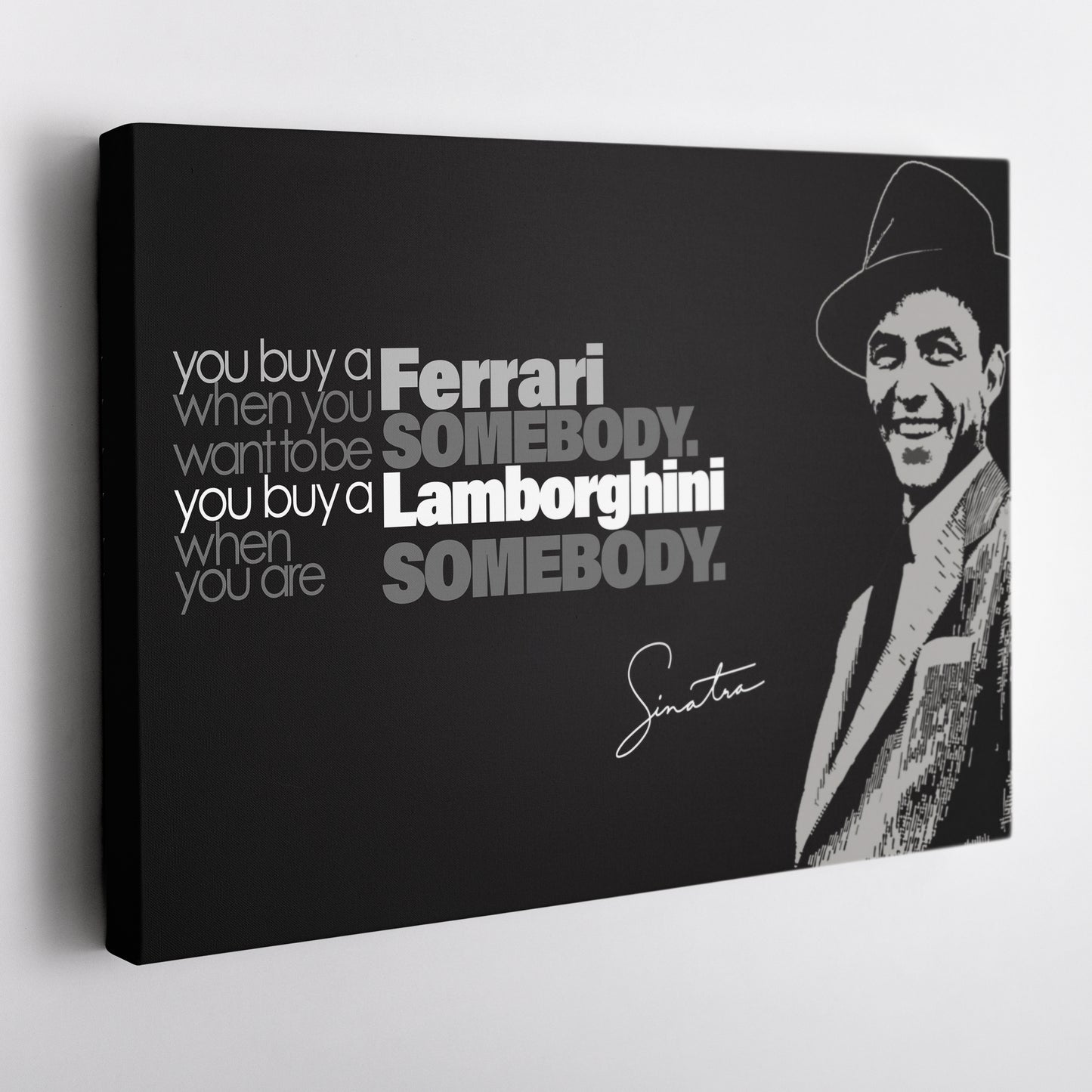 Frank Sinatra Motivational Quote Canvas Wall Art Decor - Timeless Music Icon Art