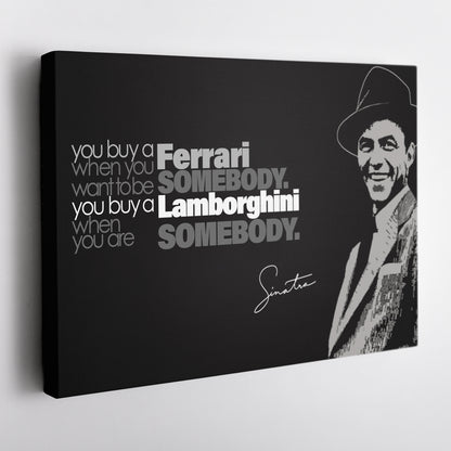Frank Sinatra Motivational Quote Canvas Wall Art Decor - Timeless Music Icon Art