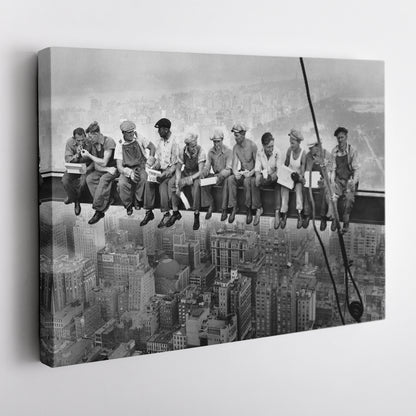 Lunch atop a Skyscraper New York Canvas Wall Art – Iconic Worker Print