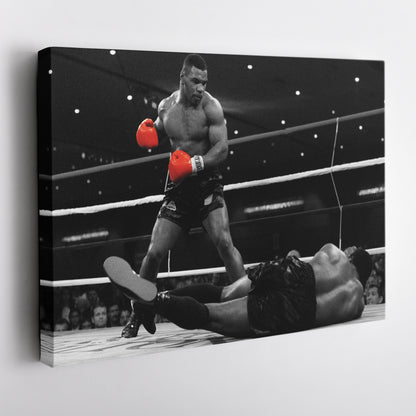 Mike Tyson Boxing Canvas Art – Poster Framed Wall Decor
