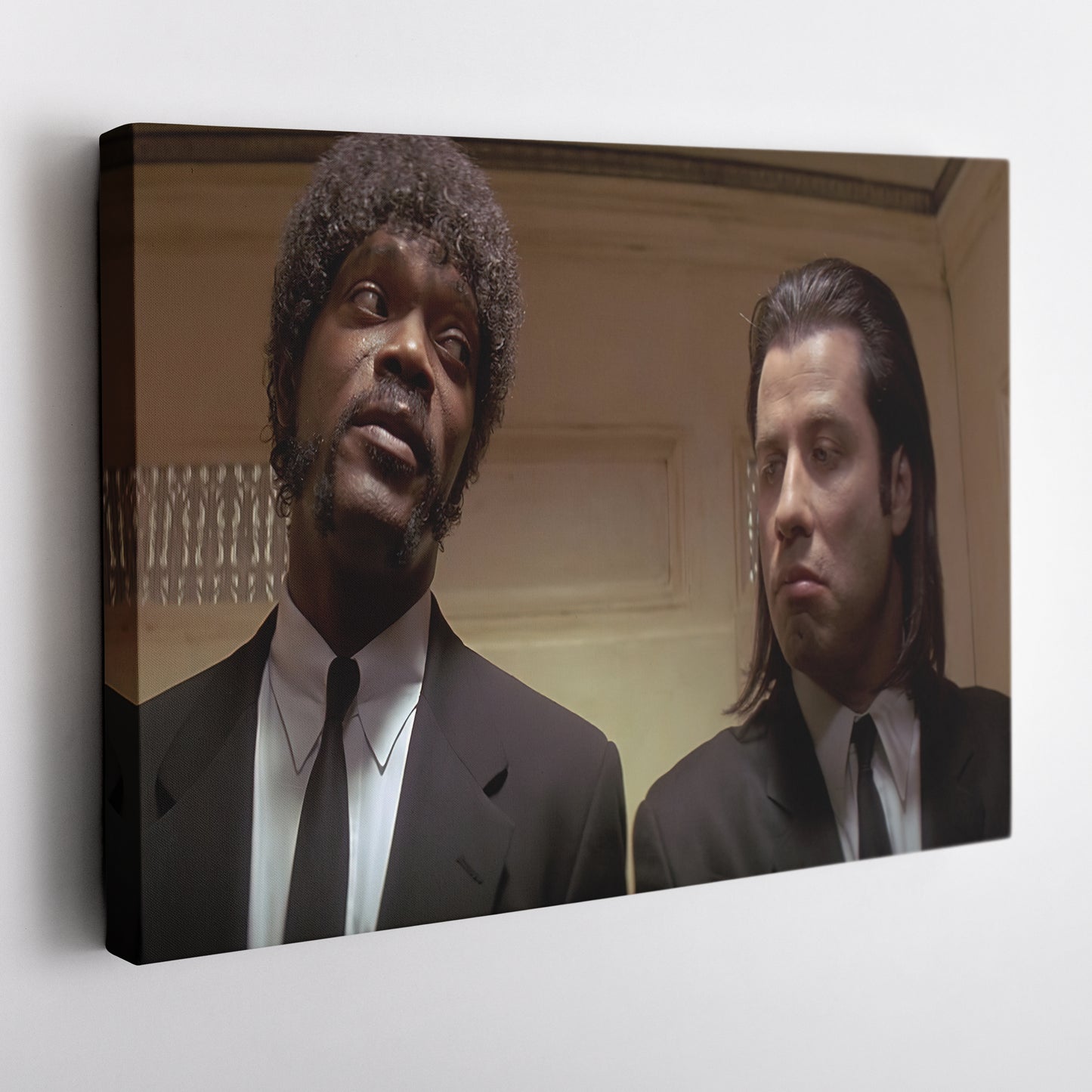 Pulp Fiction Vincent & Jules Canvas Wall Art – Movie Duo Icon Decor