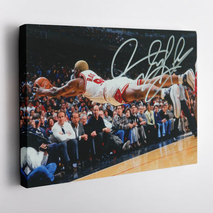 Dennis Rodman Chicago Bulls Canvas Wall Art – NBA Basketball Legend Art