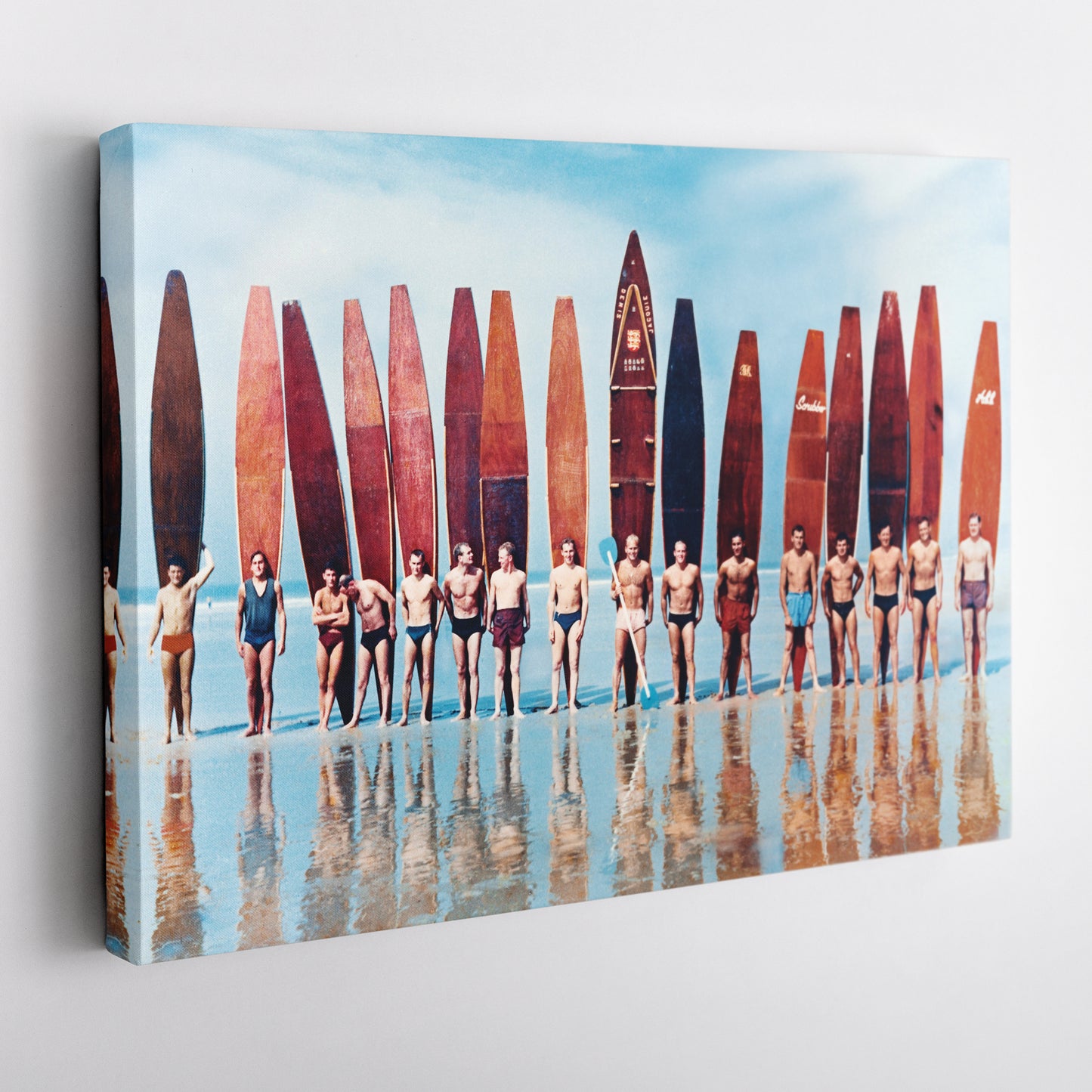 Evolution of Surfboard - Vintage Canvas Wall Art Decor for Surf Lovers