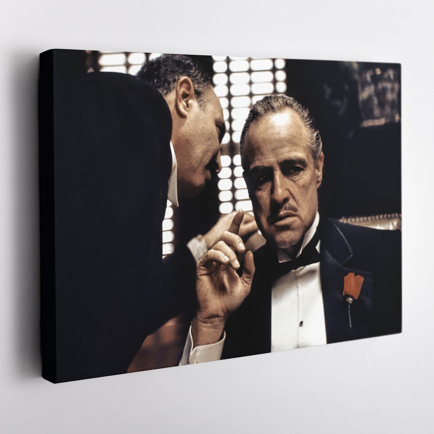 Vito Corleone Canvas Wall Art – 'The Godfather' Movie Poster
