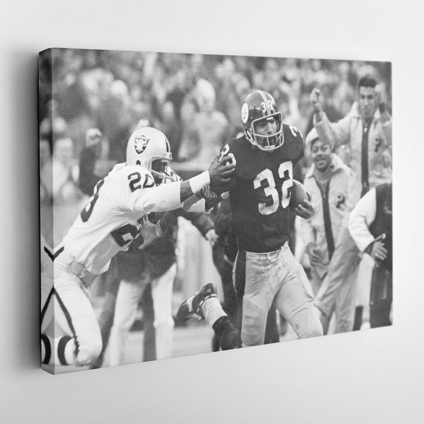 The Immaculate Reception Canvas Art - Steelers vs. Raiders NFL Decor