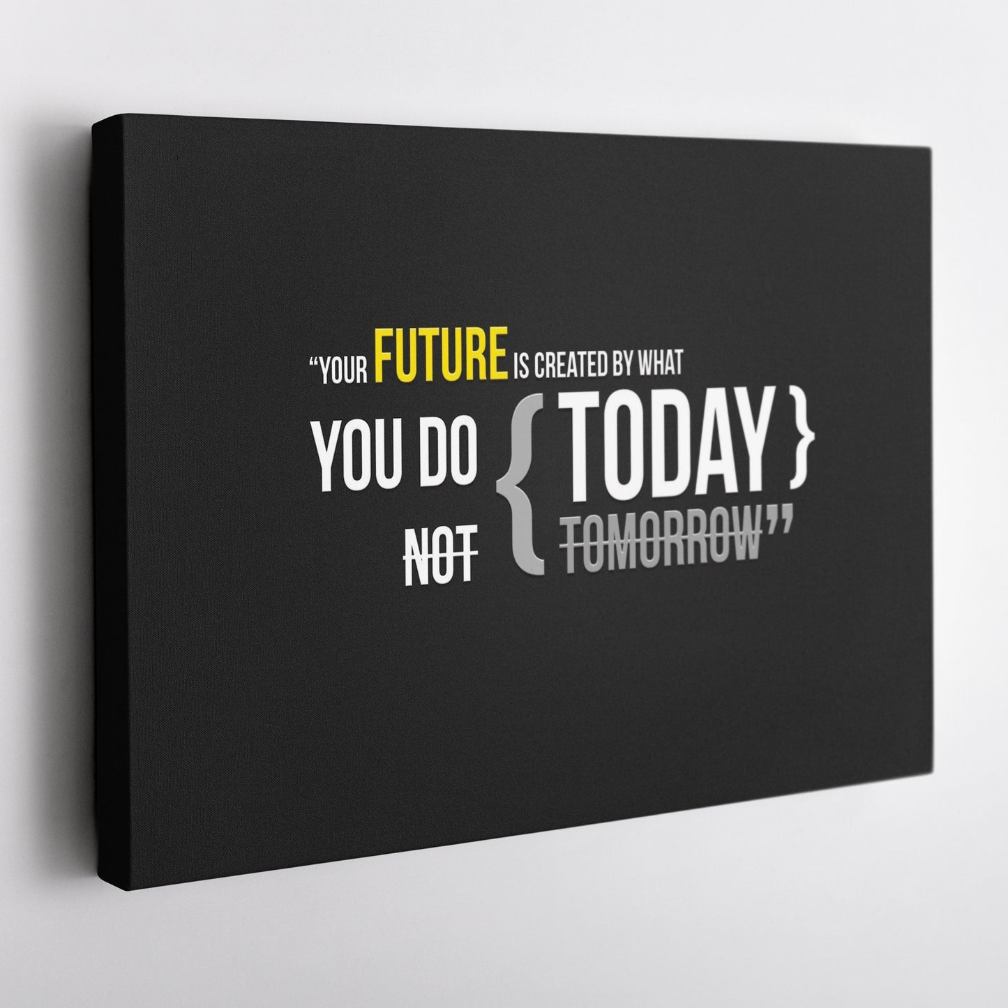 Motivational TODAY - Canvas Wall Art Decor for Home & Office