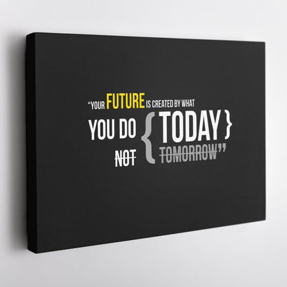 Motivational TODAY - Canvas Wall Art Decor for Home & Office