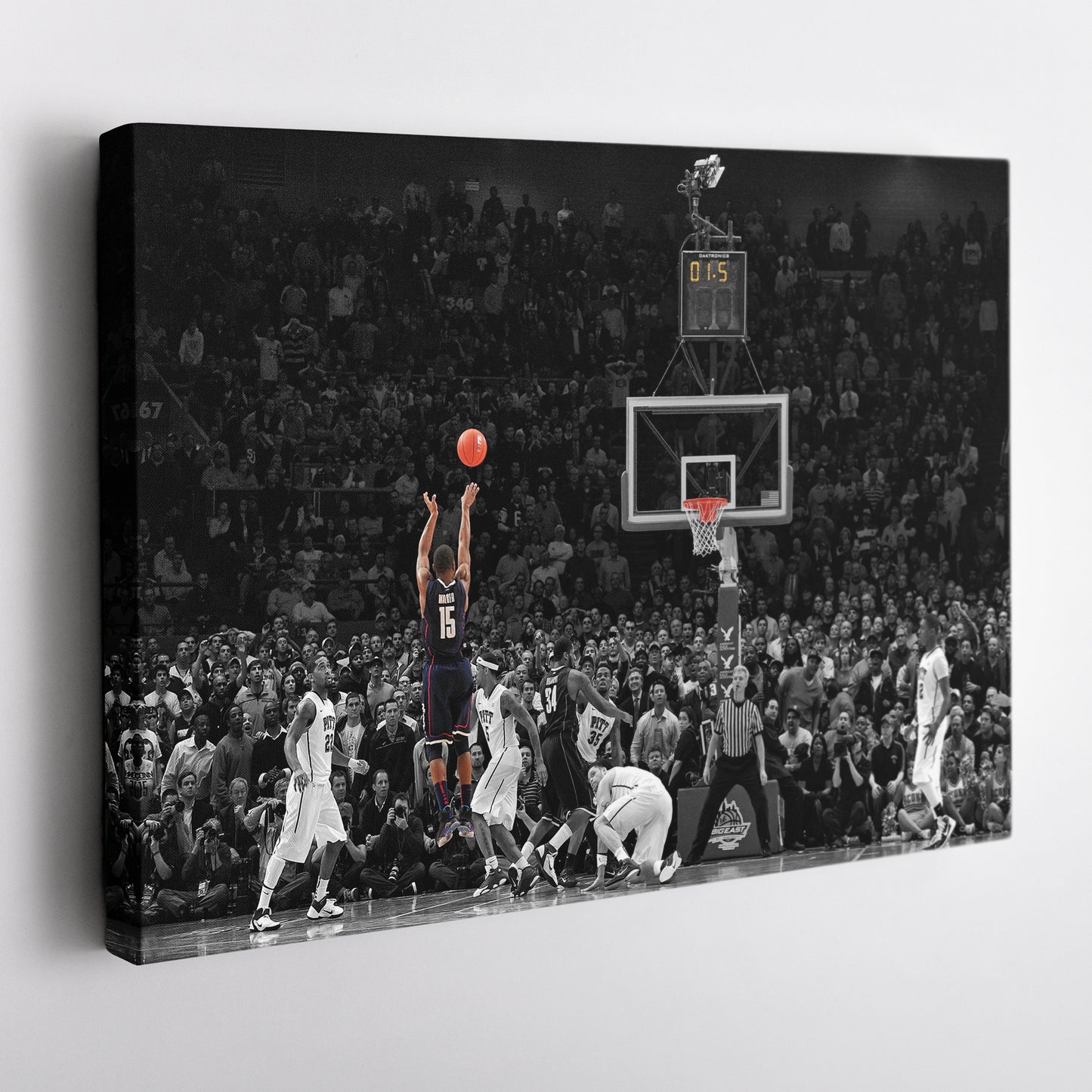 Kemba Walker Buzzer-Beater vs Pitt Canvas Wall Art Decor - NCAA Basketball Icon Art