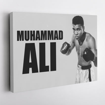 Muhammad Ali Young Canvas Wall Art – Boxing Legend Early Years Decor