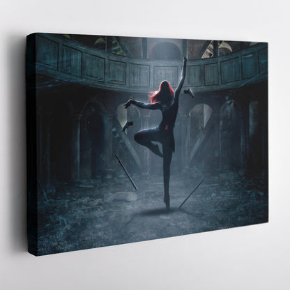 Black Widow Poster Marvel - Canvas Wall Art Decor