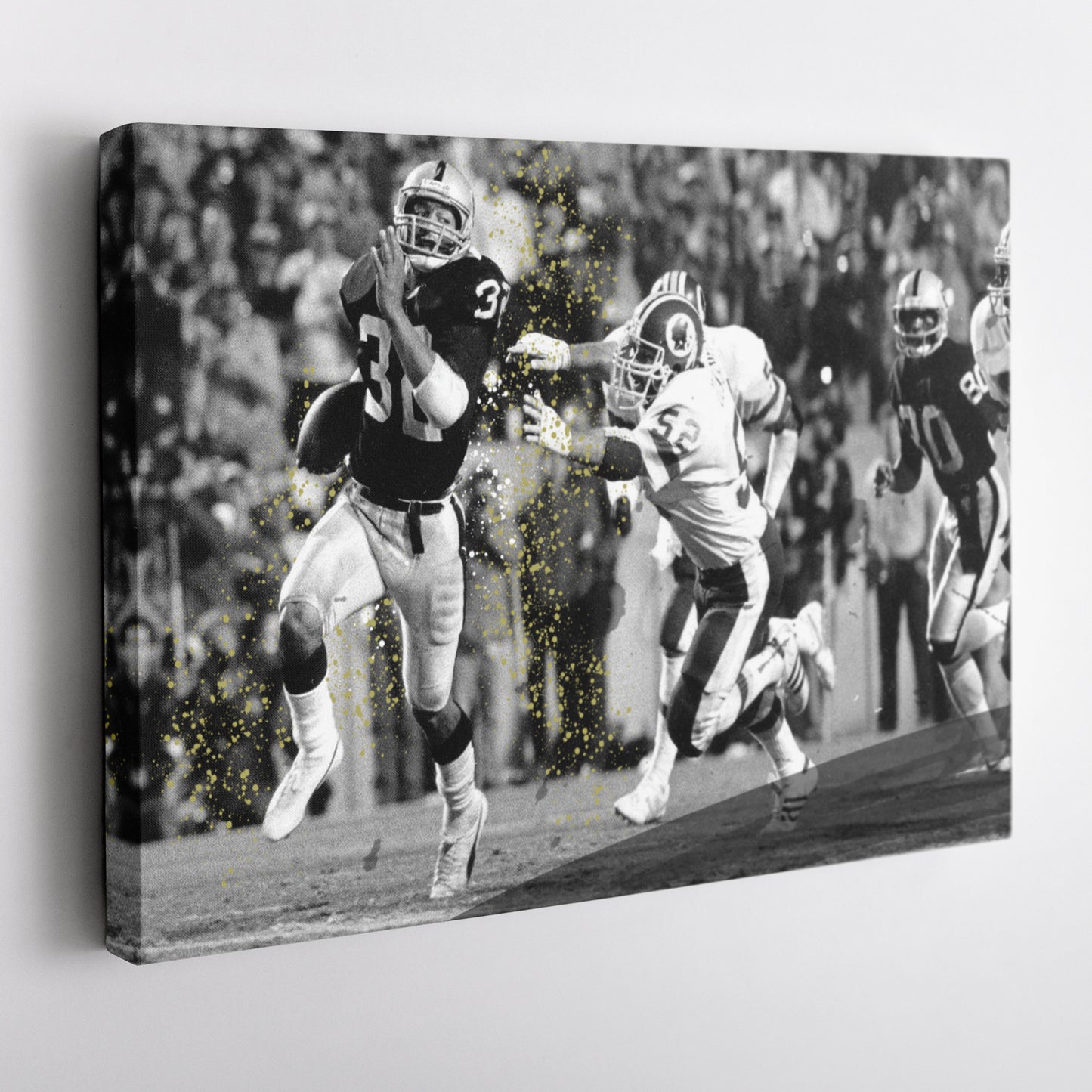 Marcus Allen Reverse Run Canvas Art - Raiders vs. Washington NFL Decor