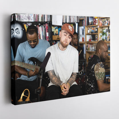 Mac Miller Poster Rapper Canvas Art – A Musical Masterpiece