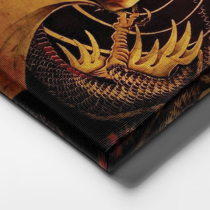Bruce Lee Martial Art Dragons Canvas Wall Art – Fighter's Legacy Decor
