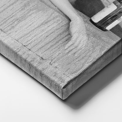 Steve McQueen with Wife Canvas Art – Hollywood Power Couple Decor