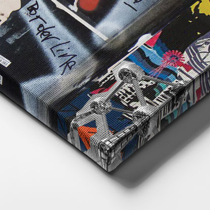 Frida Kahlo Graffiti Canvas Wall Art – Modern Art Piece for Home