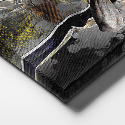 Kobe Bryant Splash Effect Canvas Wall Art – Legendary NBA Action
