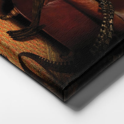 Alien vs Predator Playing Chess Wall Art - Canvas Print Home Decor