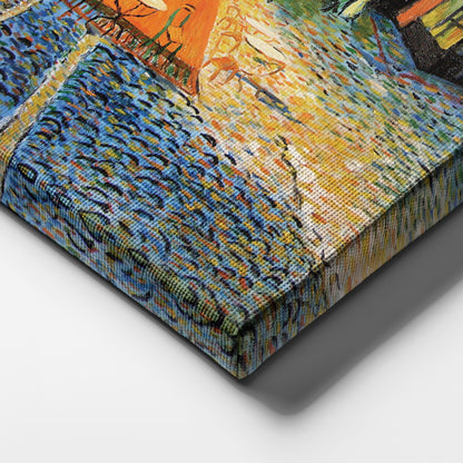 Vincent Van Gogh's Cafe Terrace at Night Canvas Art - Famous Painting Decor