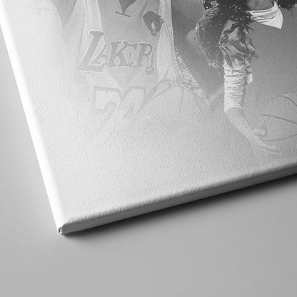 Kobe Bryant with Gianna Bryant Canvas Wall Art – Father and Daughter Tribute