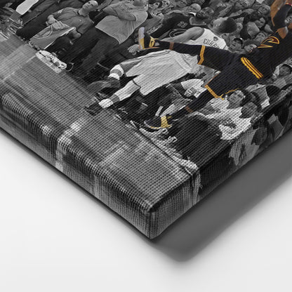 Kyrie Irving Game Winner vs Warriors Canvas Wall Art Decor - NBA Playoff Moment Art