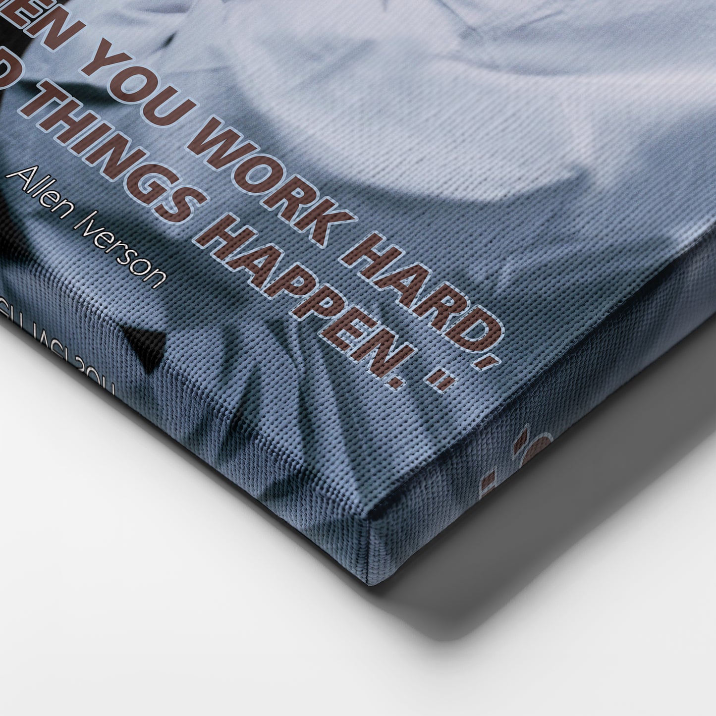 Allen Iverson NBA Quote Canvas Wall Art - Framed Home Decor