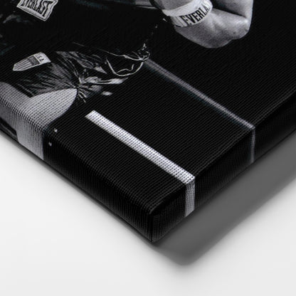 Mike Tyson Boxing Poster with Sign – Canvas Art Wall Decor