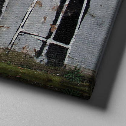 Banksy 'Old School' Canvas Print - Framed Wall Art