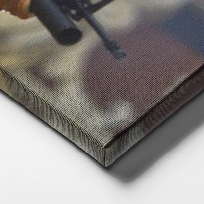 Scarface Poster – Al Pacino with Gun Canvas Wall Art Decor