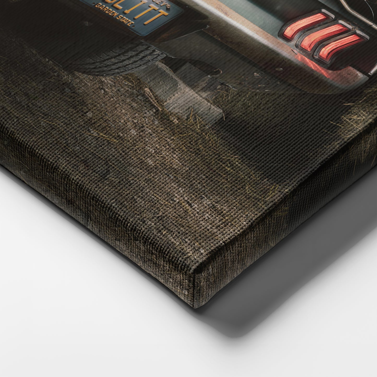 1968 Mustang Bullitt Canvas Wall Art – Iconic Muscle Car Decor