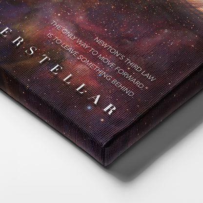 Interstellar Movie Poster Canvas Wall Art Decor - Cosmic Sci-Fi Art
