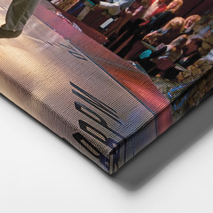 Pulp Fiction Dance Twist Canvas Wall Art – Iconic Movie Scene Decor