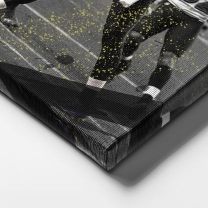 The Mile High Miracle Canvas Art - NFL Ravens vs. Broncos Wall Decor