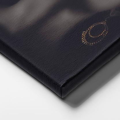 Beautiful African Woman with Golden Hair & Lips - Canvas Wall Art Decor