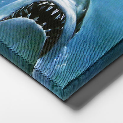 The Jaws Movie Poster Canvas Art - Classic Horror Wall Decor Print