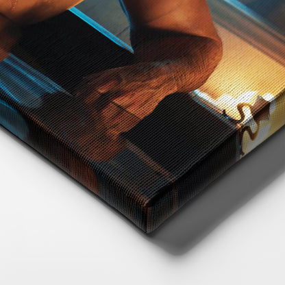 Henry Cavill Geralt Bathtub Canvas Wall Art – Witcher TV Series Decor