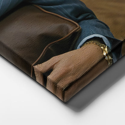 The Wolf of Wall Street Leo Fist Bite Canvas Wall Art – Iconic Movie Scene Decor