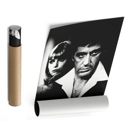 Scarface Poster Black and White Canvas Wall Art Home Decor Framed Art