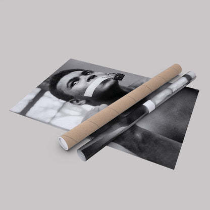 Muhammad Ali Boxing Silent Canvas Art – Legendary Fighter Decor