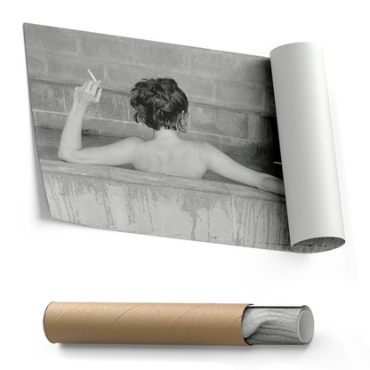 Steve McQueen with Wife Canvas Art – Hollywood Power Couple Decor