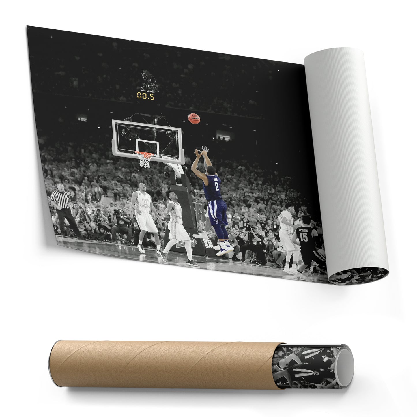 Kris Jenkins Buzzer Beater Villanova vs. North Carolina Canvas Wall Art Decor - NCAA Champion Art